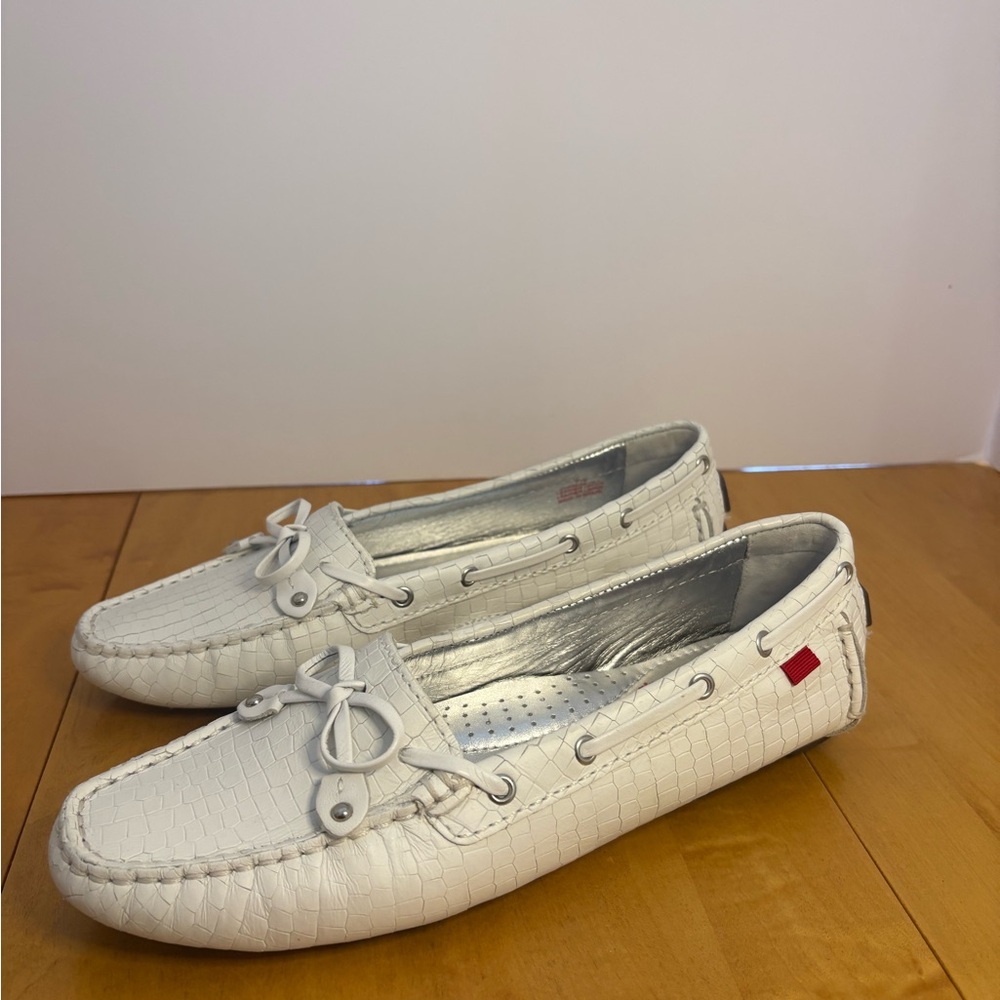 MARC JOSEPH || CYPRESS HILL LOAFER, WOMEN, WHITE SNAKE 7.5
